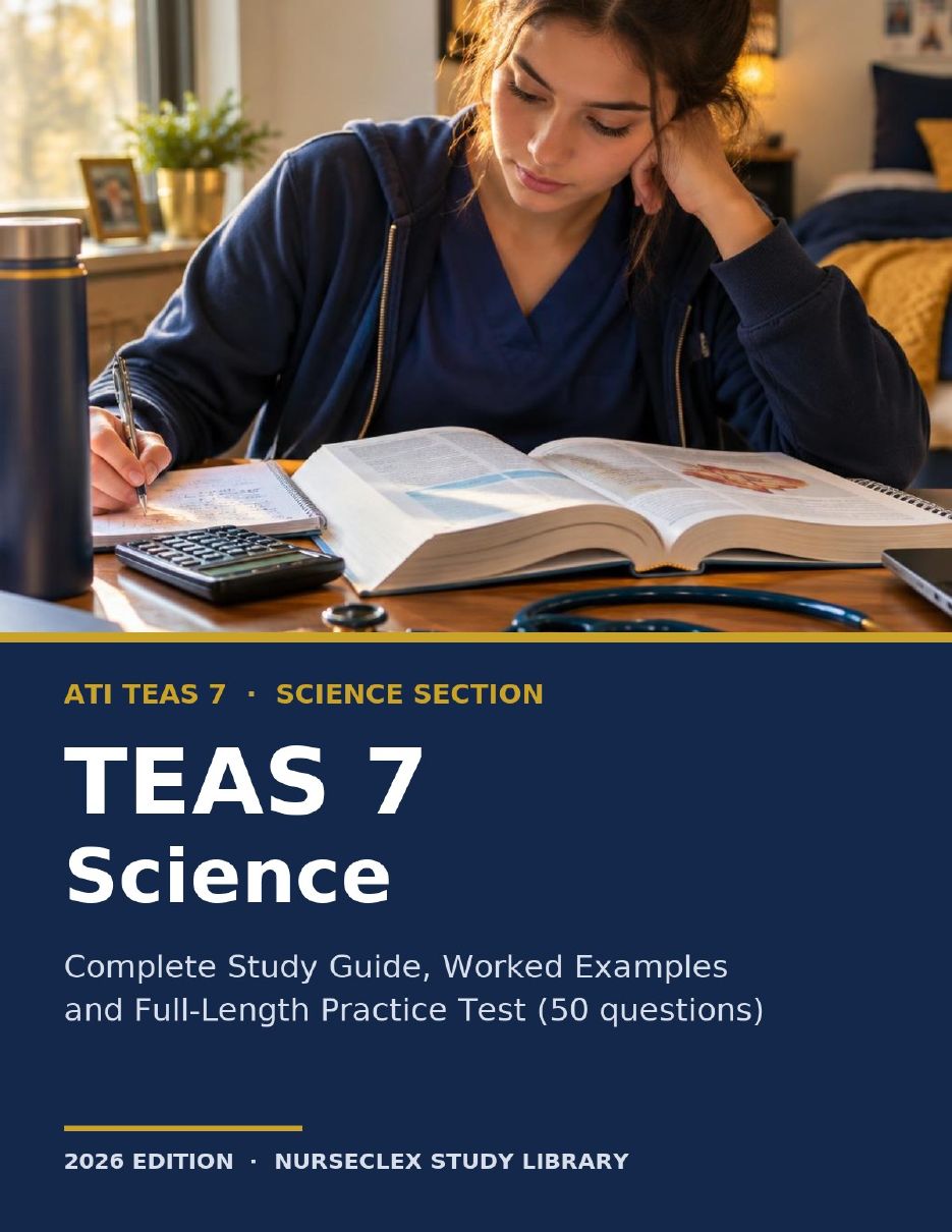 TEAS 7 Science: Complete Study Guide and Practice - Cover
